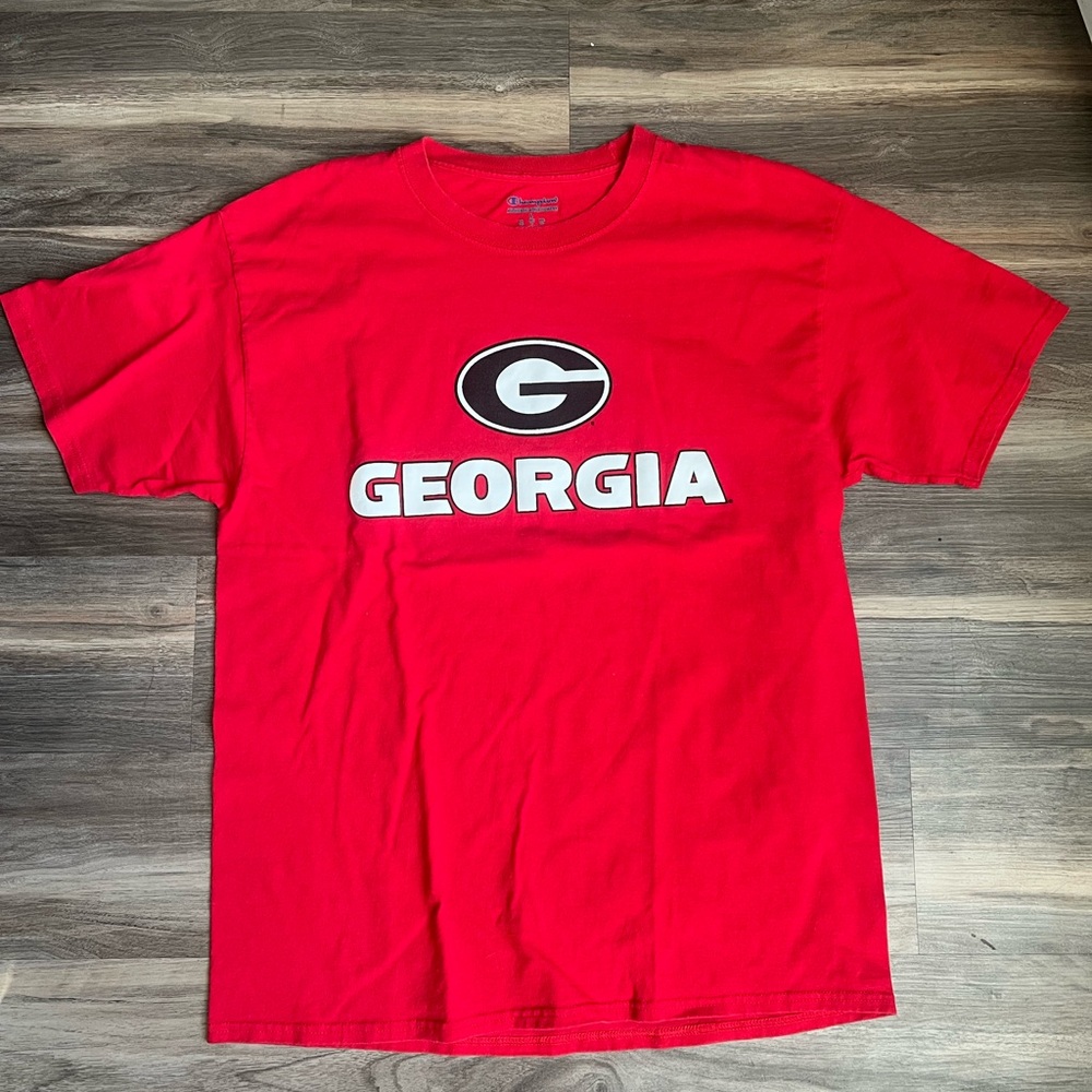 Champion Red Georgia Men's Short Sleeve Tee